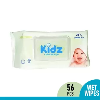 Kidz Baby Cotton Wet Wipes-56pcs