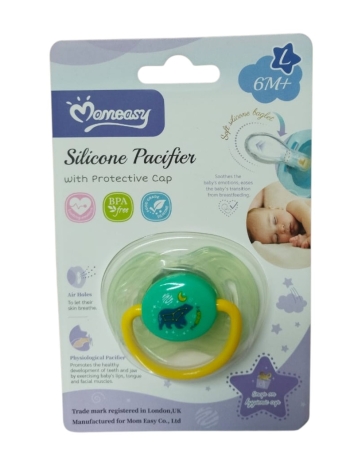 Momeasy Silicone Pacifier 6m+ Green