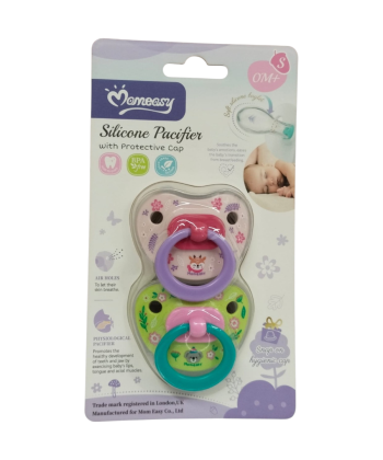 silicone pacifier 0m+ Rounded Pink